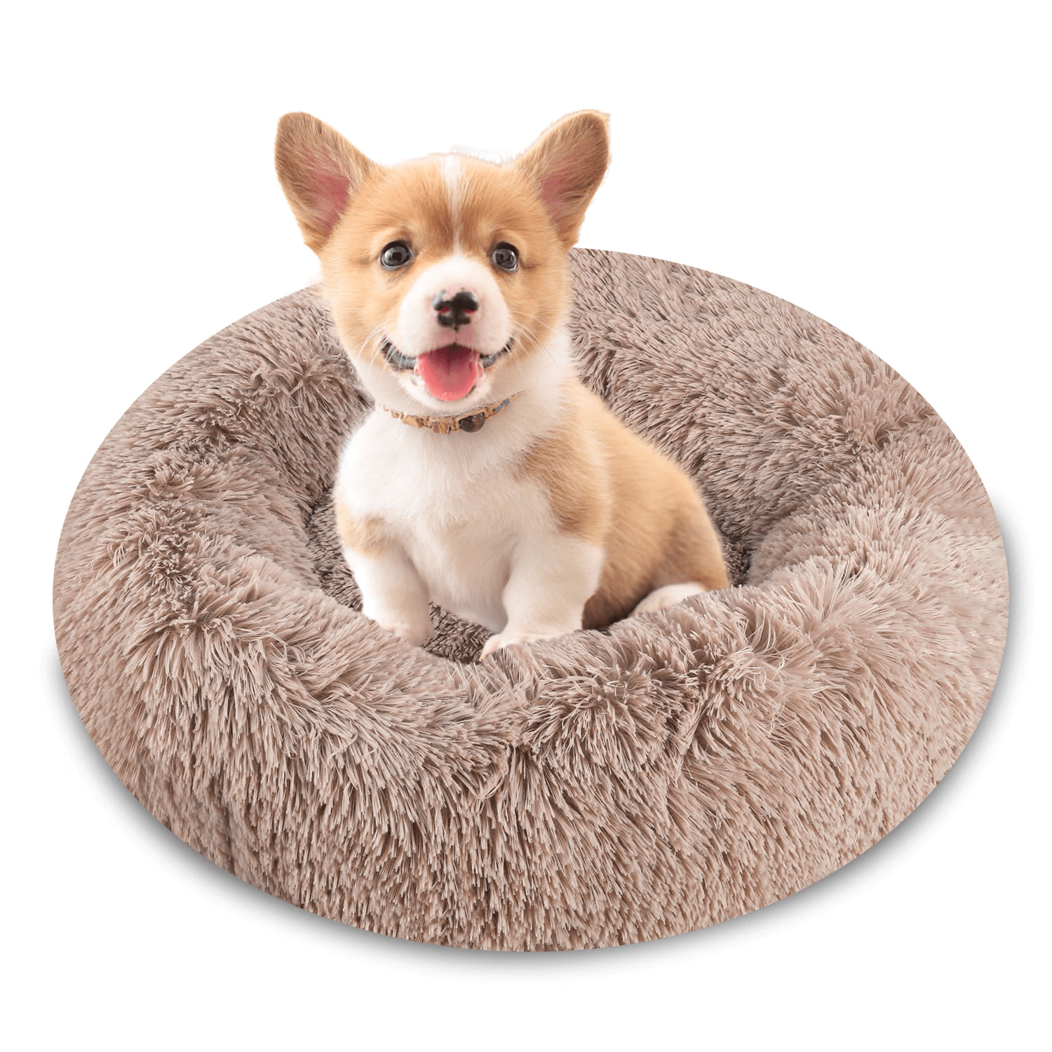 DEKO-Pet-Dog-Beds-Kennel-Round-Fluffy-Cat-House-Sleeping-Cushion-Mat-Sofa-Household-Super-Soft